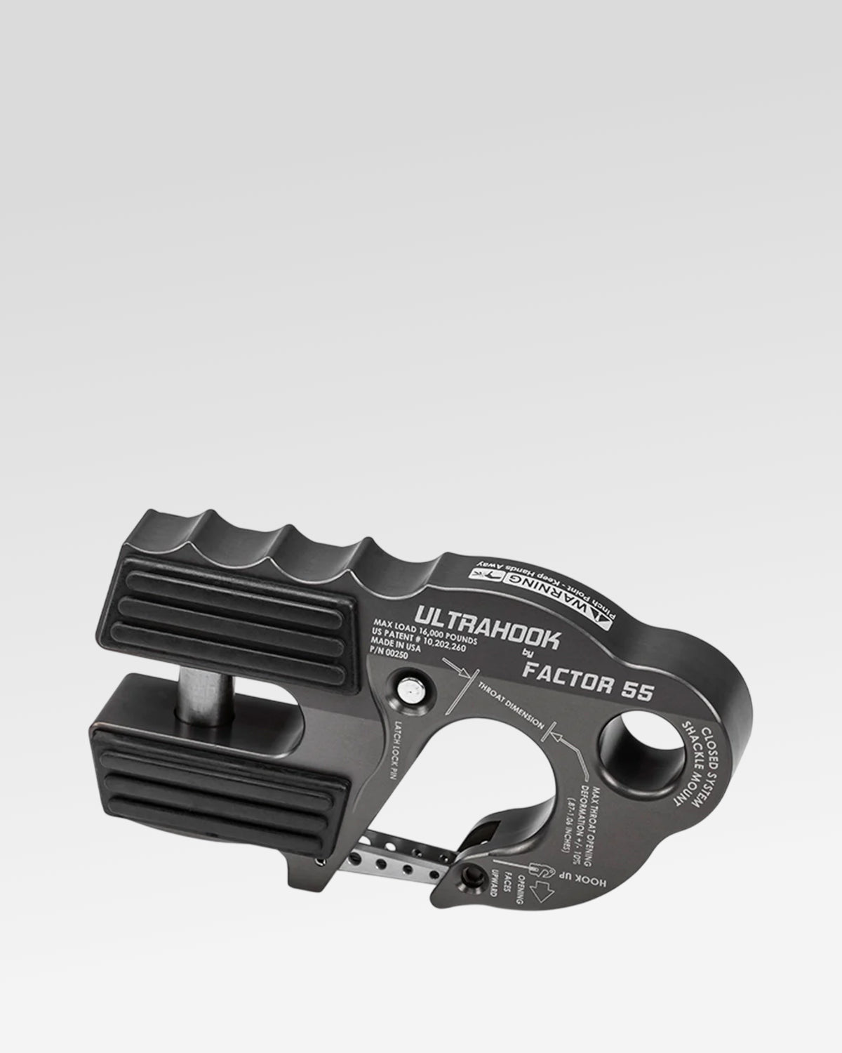 Factor 55 UltraHook Winch Hook in Gray