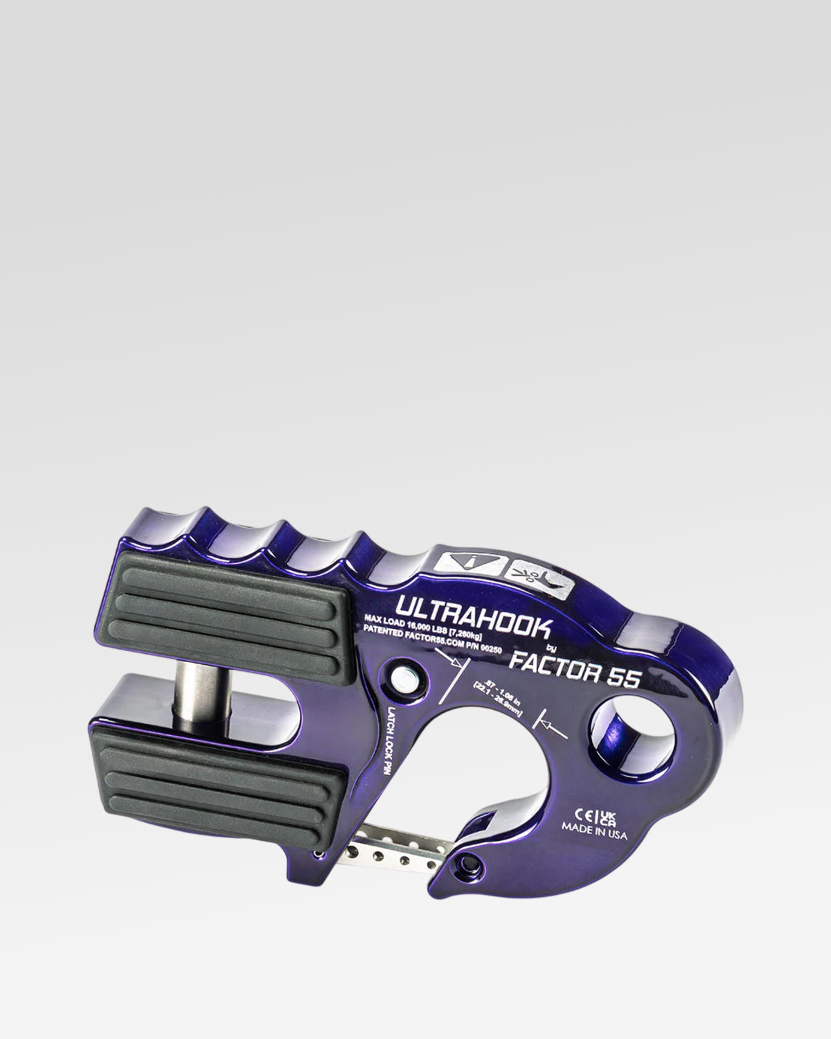 Factor 55 UltraHook Winch Hook in Purple