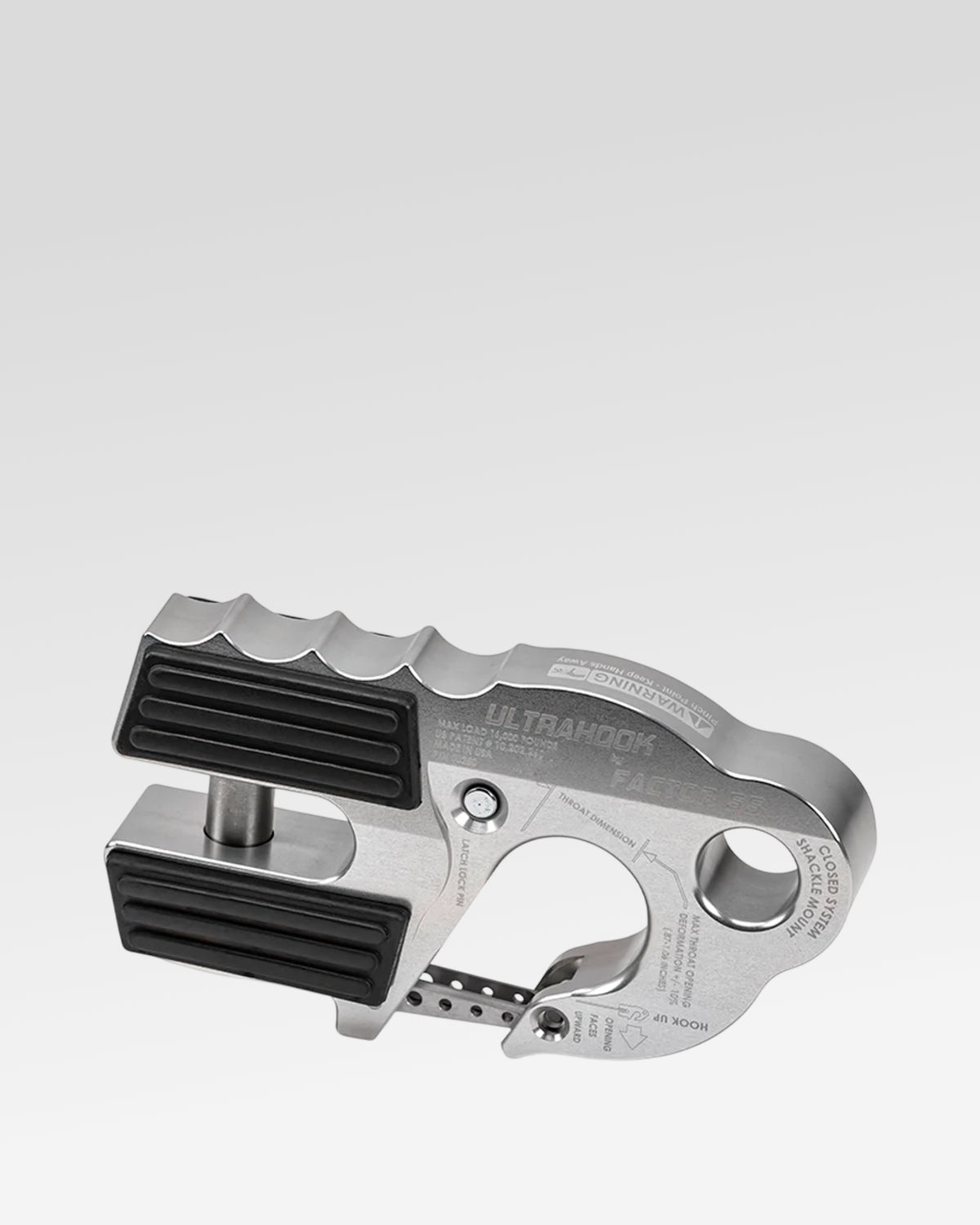 Factor 55 UltraHook Winch Hook in Silver