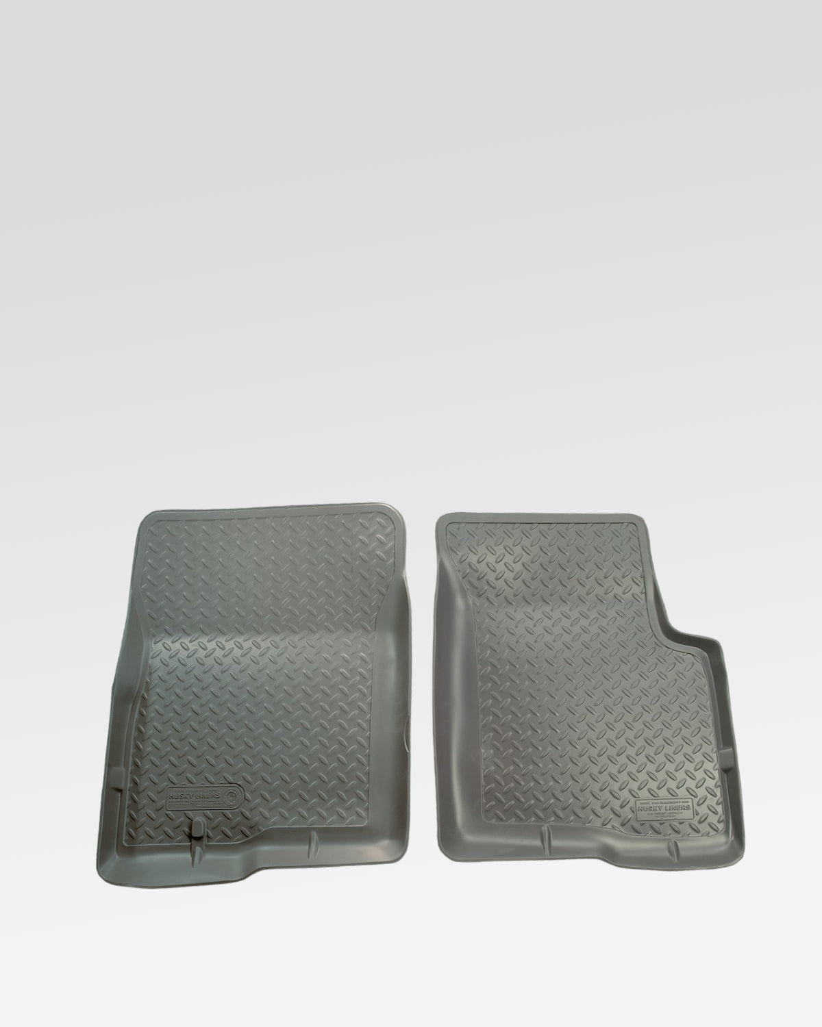 Husky Liners Classic Style First-Row Floor Mats in Gray for 1st-Gen Tacoma Regular Cab and Xtracab (1995–2004) - Pair