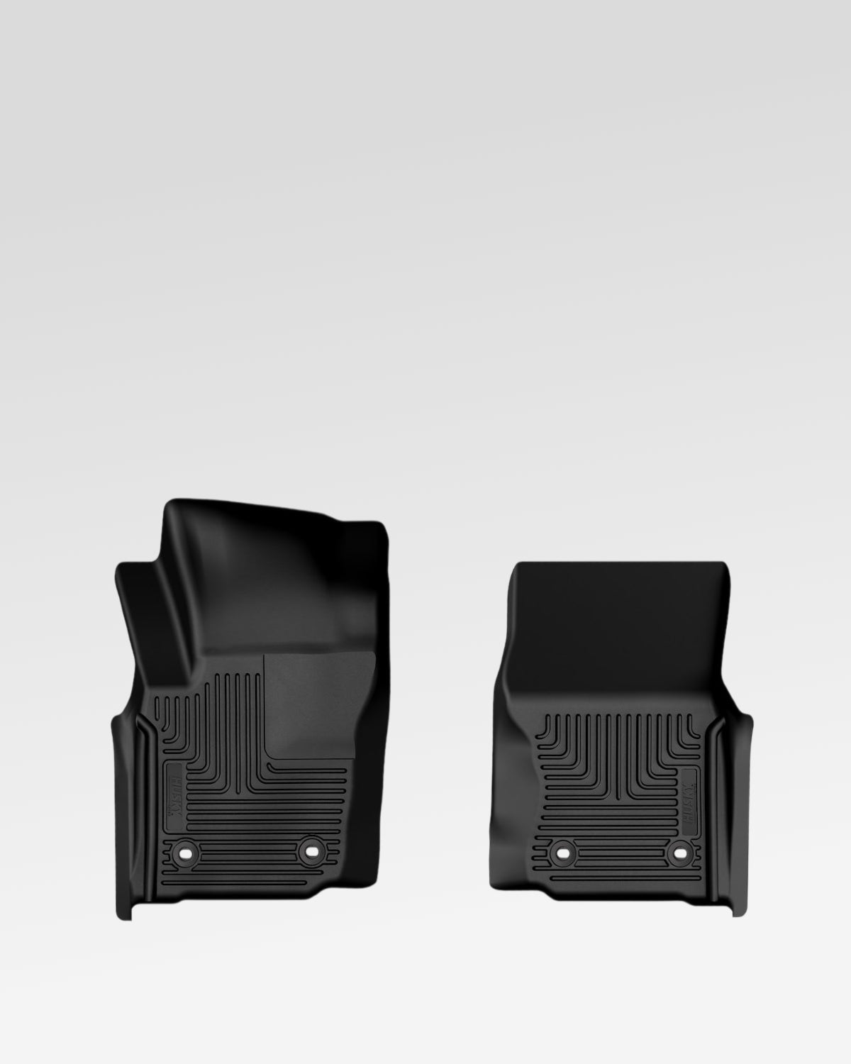 Husky Liners Weatherbeater First-Row Floor Mats in Black for 4th-Gen Tacoma with Manual Transmission (2024–Present) - Pair