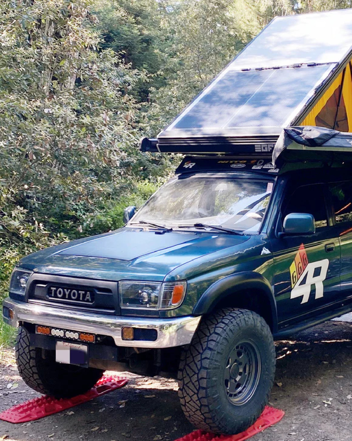 LensunSolar Flexible Hood Solar Panel (85-Watt) with MPPT Charge Controller & Vinyl Decal for 3rd-Gen 4Runner (1996–2002)