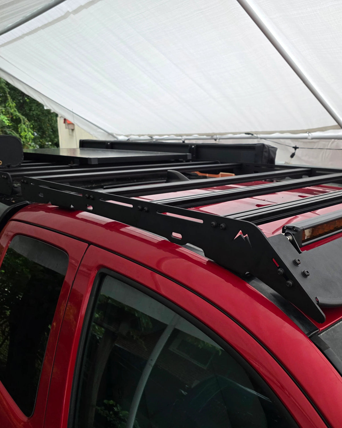 Martin Off-Road Roof Rack with 40 in Light Bar Cutout Fairing for Toyota Tacoma Access Cab (2005–2023)