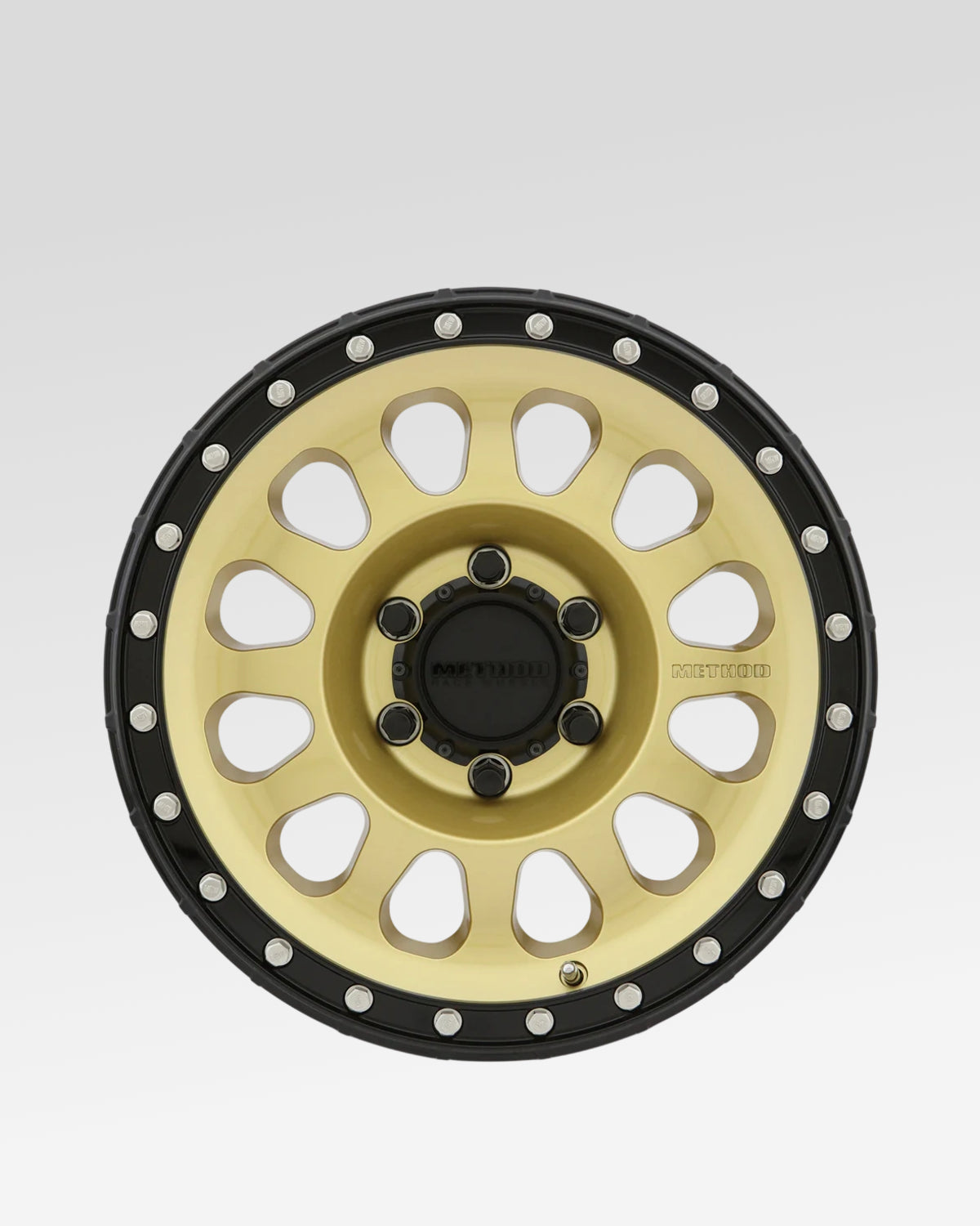 Method Race Wheels 315 17 x 8.5 in Wheel in Gold with Black Lip with 0 mm Offset and 6 x 139.7 mm Bolt Pattern