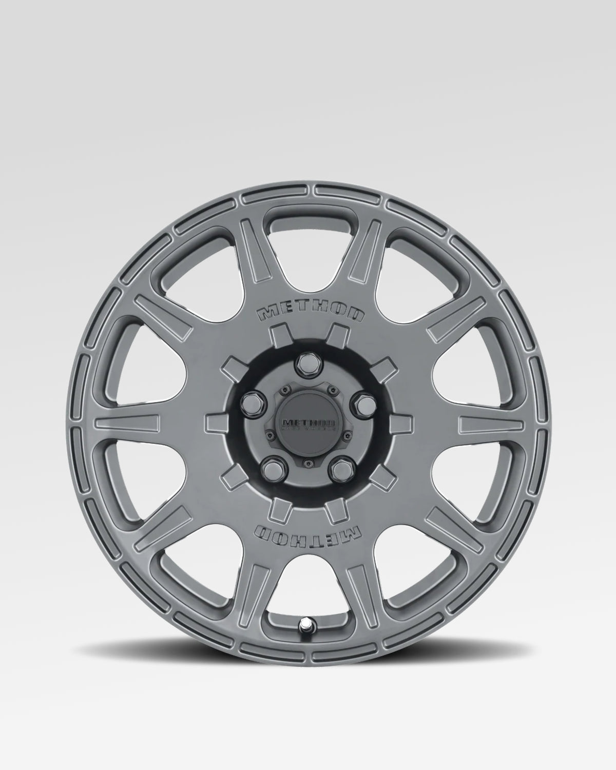 Method Race Wheels 502 17 x 8 in Wheel in Titanium Gray with 38 mm Offset and 5 x 114.3 mm Bolt Pattern