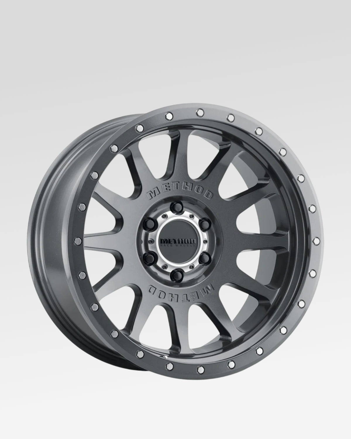 Method Race Wheels 605 20 x 10 in Wheel in Gloss Titanium Gray with -24 mm Offset and 6 x 139.7 mm Bolt Pattern