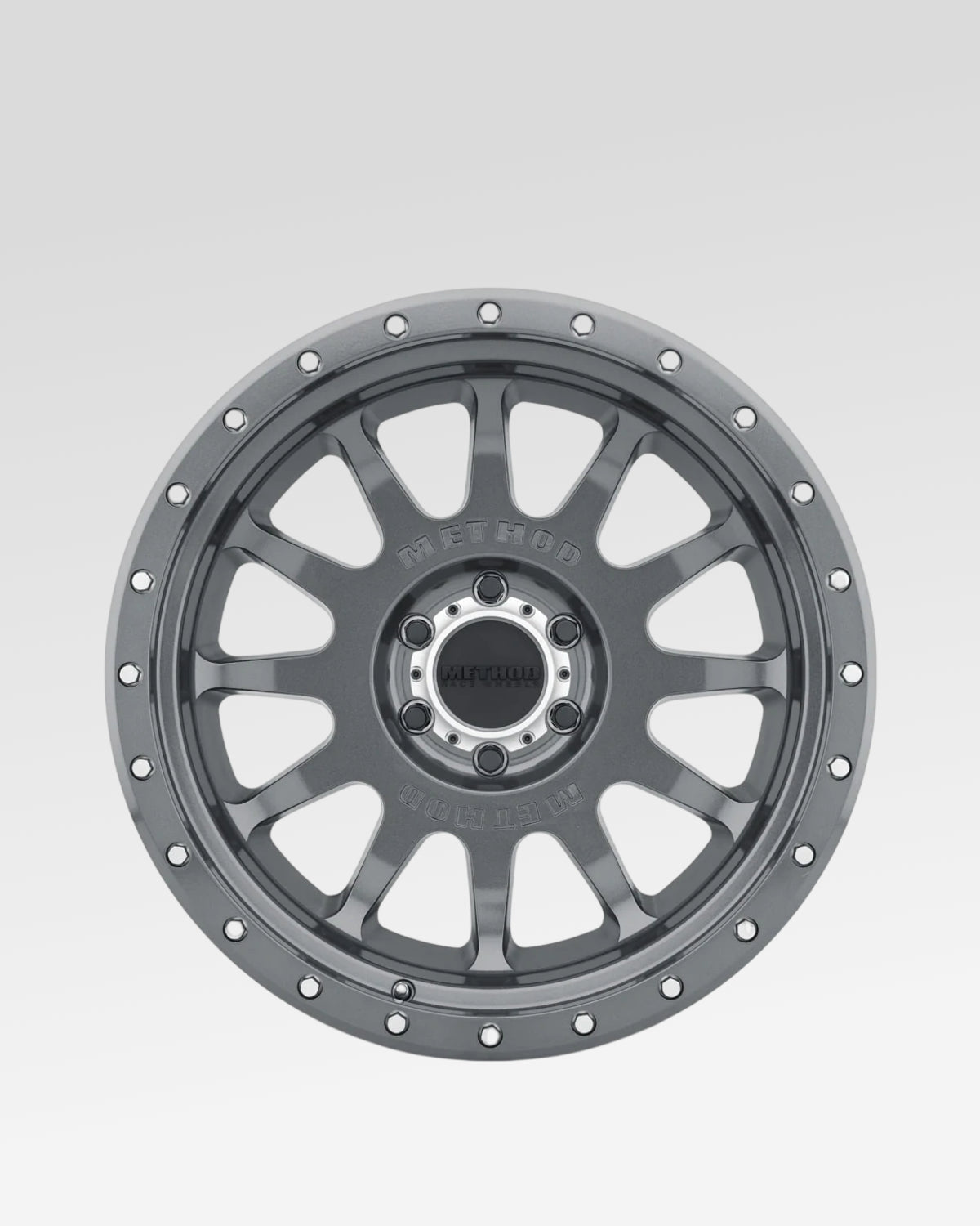 Method Race Wheels 605 20 x 10 in Wheel in Gloss Titanium Gray with -24 mm Offset and 6 x 139.7 mm Bolt Pattern