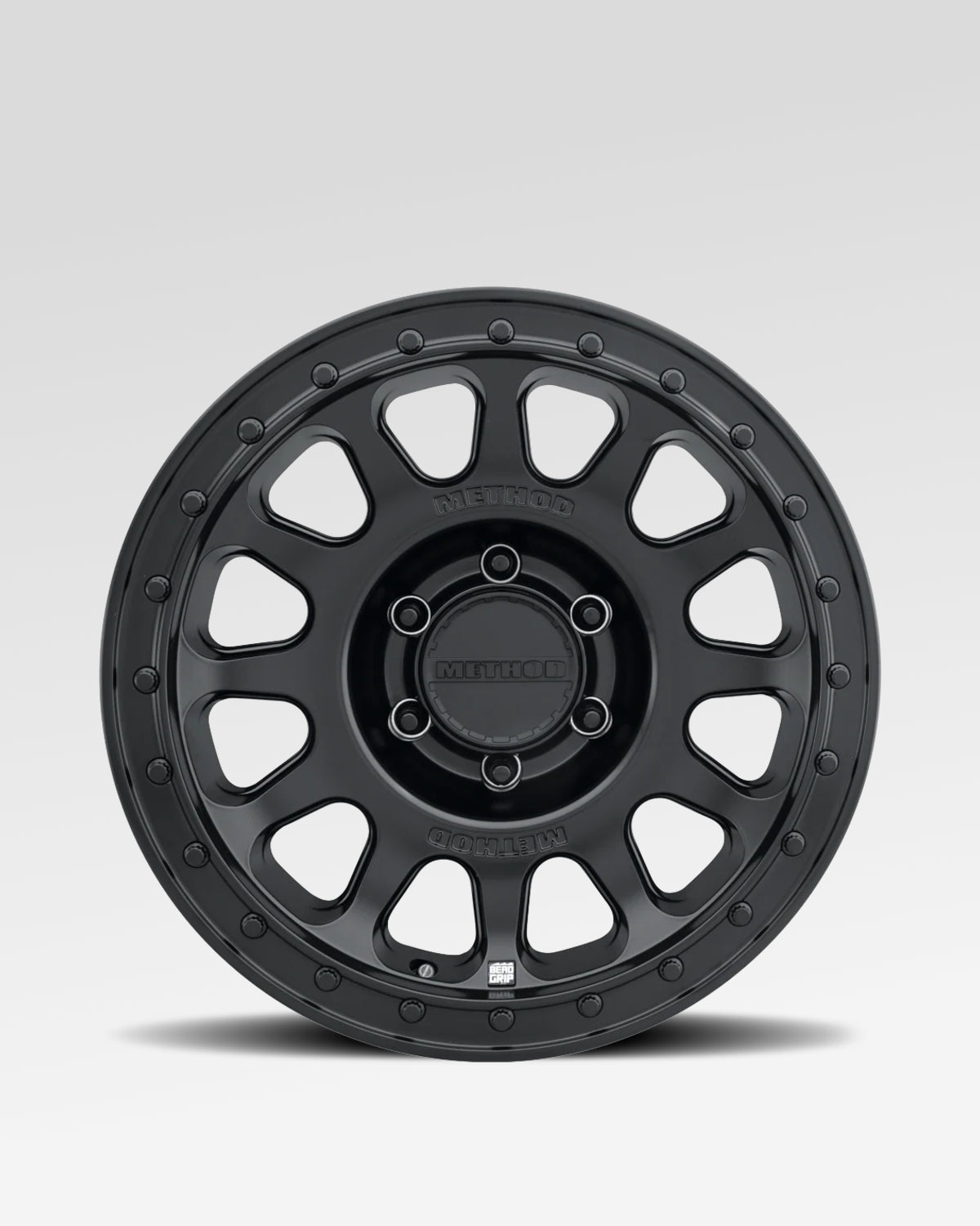 Method Race Wheels 709-HD Bead Grip 18 x 9 in Bead-Retention Wheel in Matte Black with 12 mm Offset and 6 x 139.7 mm Bolt Pattern