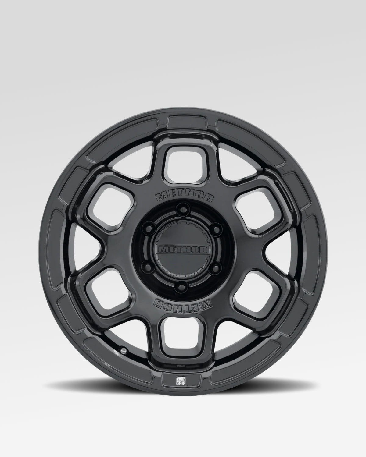 Method Race Wheels 710-HD Bead Grip 17 x 8.5 in Bead-Retention Wheel in Gloss Black with 0 mm Offset and 6 x 139.7 mm Bolt Pattern