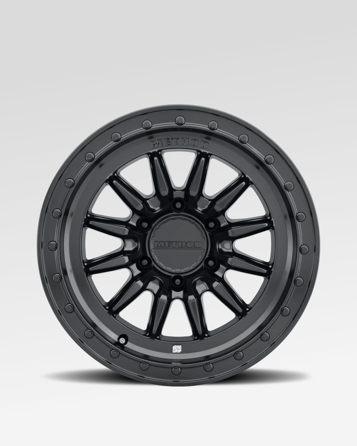 Method Race Wheels 711-HD Bead Grip 17 x 8.5 in Bead-Retention Wheel in Matte Black with 25 mm Offset and 6 x 139.7 mm Bolt Pattern