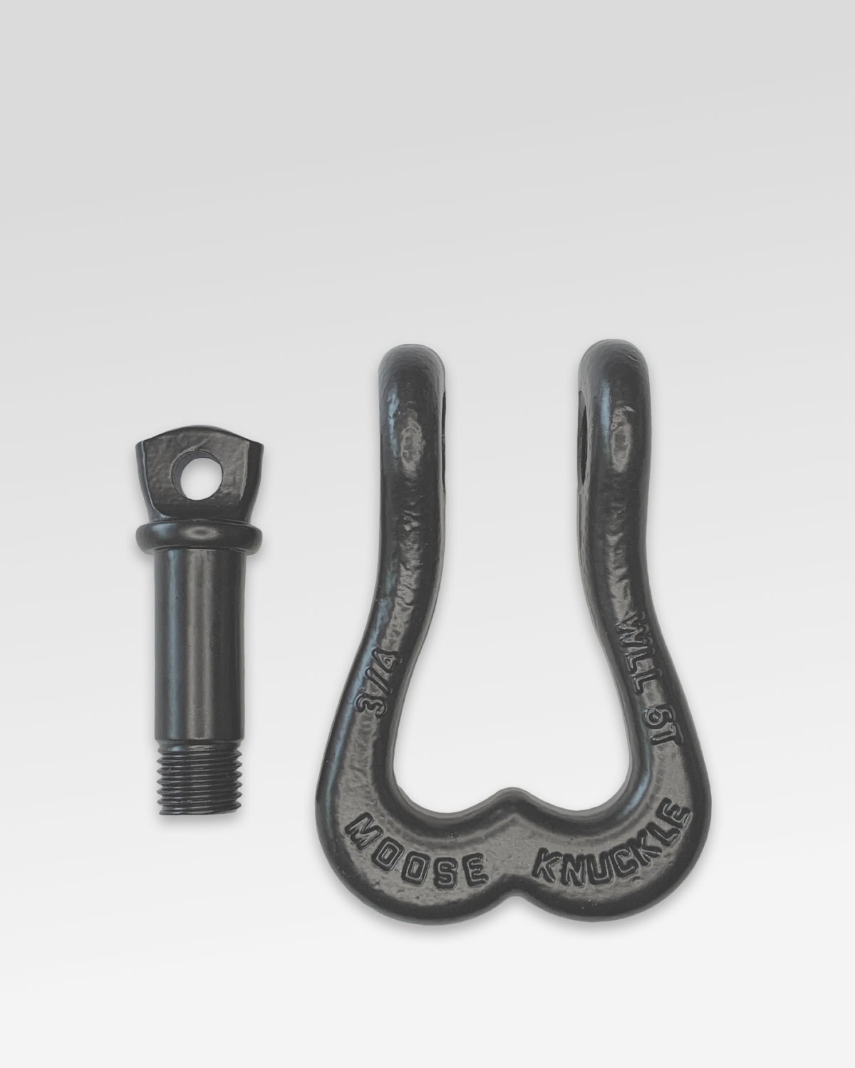 Moose Knuckle Offroad XL 3/4" Recovery Shackle - Gun Gray