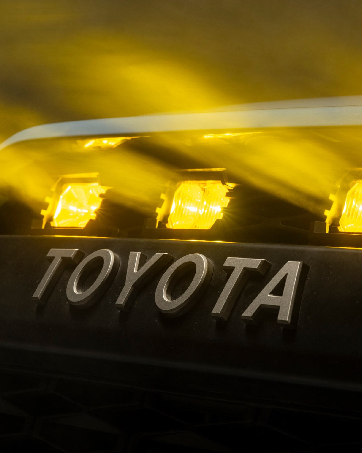 Morimoto XBG Upper Grille with 2Banger NCS LED Light Pods with SAE Multi-Pattern Beam Pattern and Yellow Lens for 5th-Gen 4Runner (2014–2024)