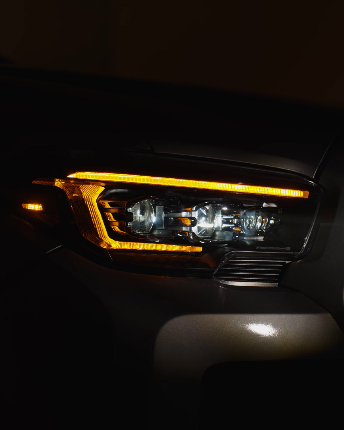 Morimoto XB Evo Sequential LED Projector Headlights with White/Amber DRL for 3rd-Gen Tacoma (2016–2023) - Pair