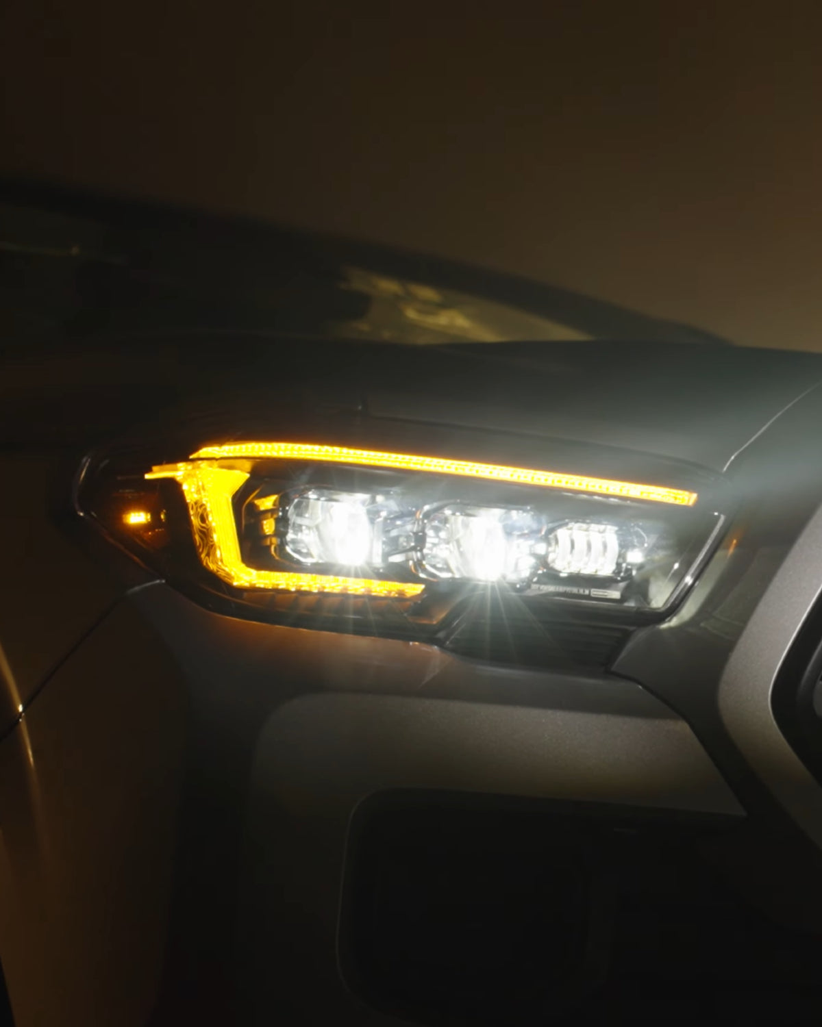 Morimoto XB Evo Sequential LED Projector Headlights with White/Amber DRL for 3rd-Gen Tacoma (2016–2023) - Pair