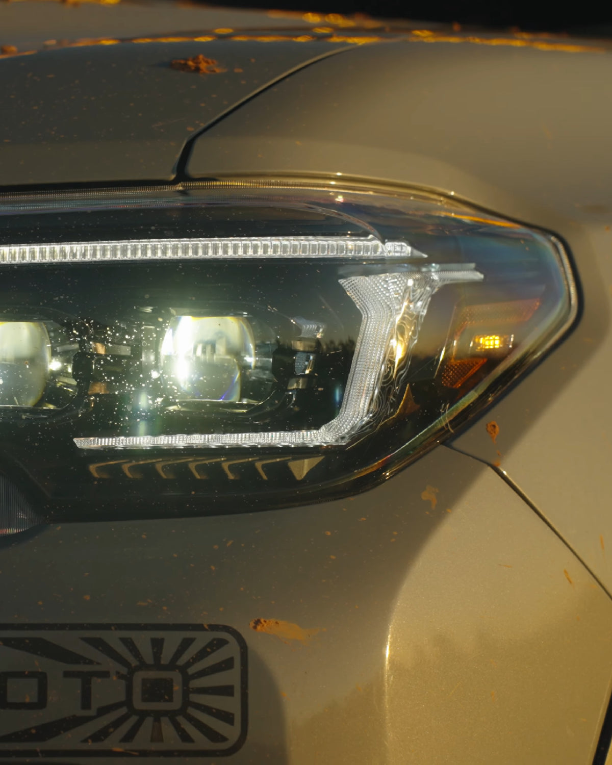 Morimoto XB Evo Sequential LED Projector Headlights with White/Amber DRL for 3rd-Gen Tacoma (2016–2023) - Pair