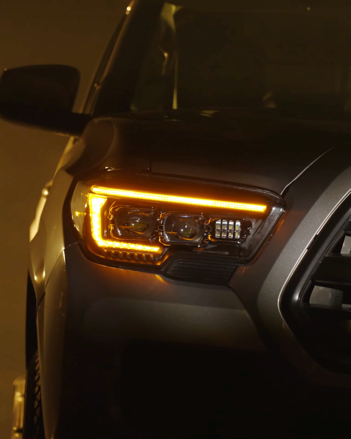 Morimoto XB Evo Sequential LED Projector Headlights with White/Amber DRL for 3rd-Gen Tacoma (2016–2023) - Pair
