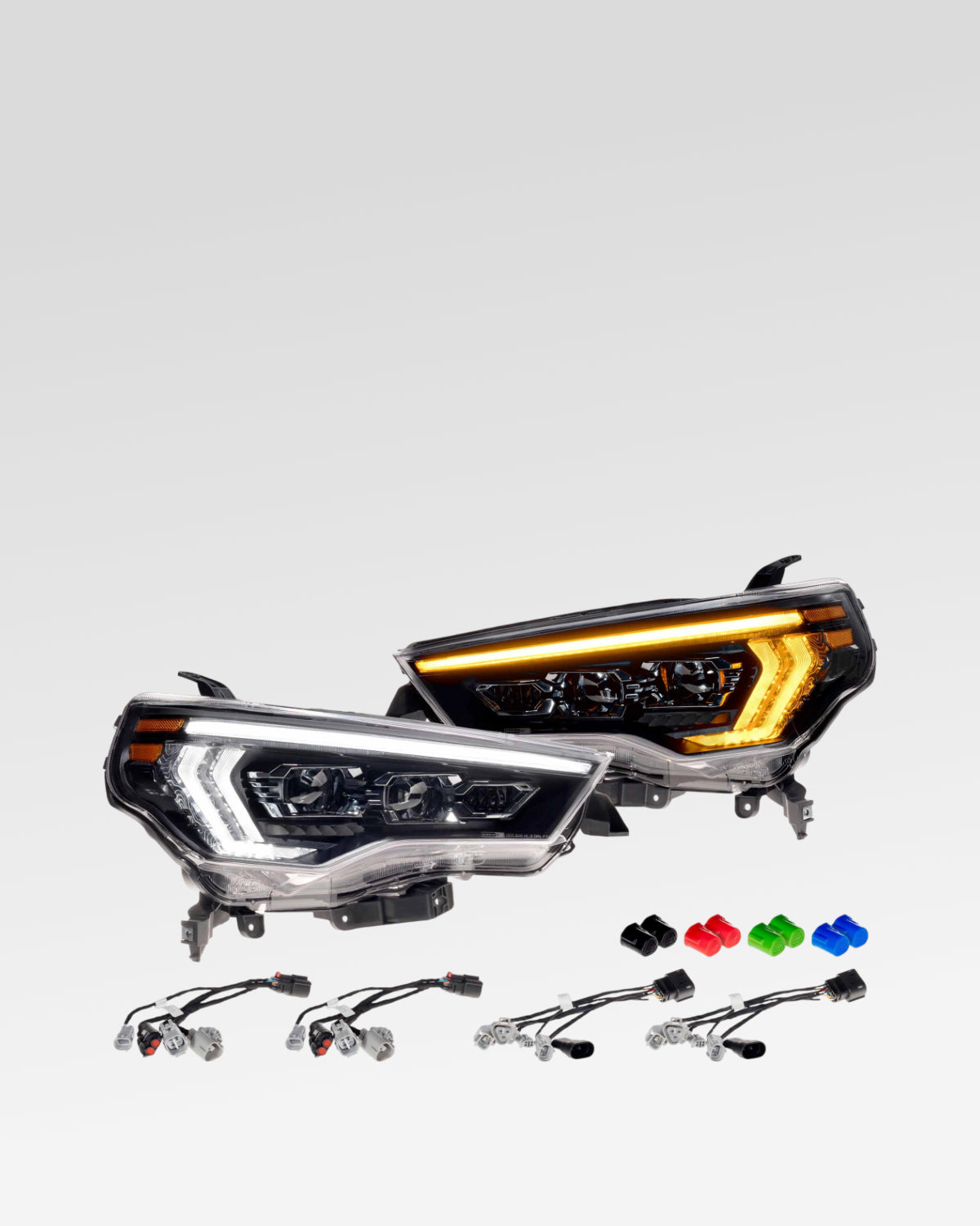 Morimoto XB Evo Sequential LED Projector Headlights with White/Amber DRL for 5th-Gen 4Runner (2014–2024) - Pair