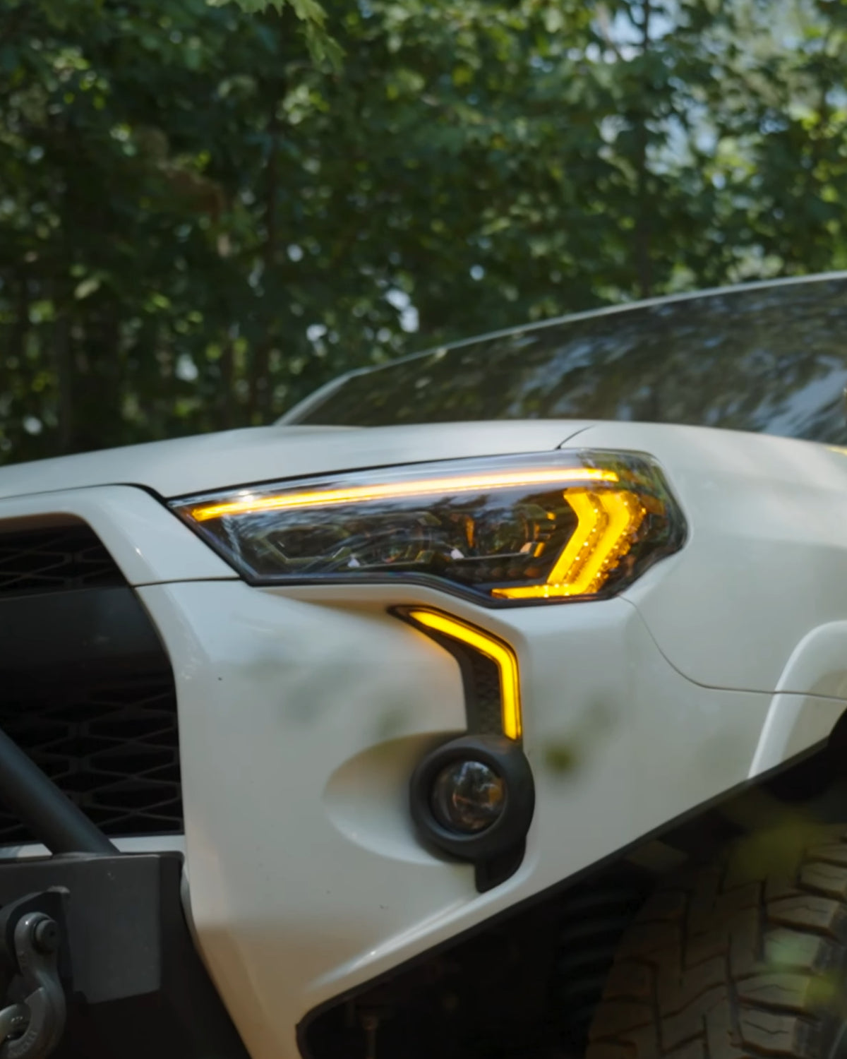 Morimoto XB Evo Sequential LED Projector Headlights with White/Amber DRL for 5th-Gen 4Runner (2014–2024) - Pair