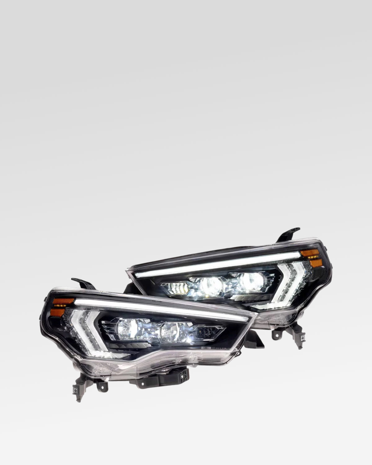 Morimoto XB Evo Sequential LED Projector Headlights with White/Amber DRL for 5th-Gen 4Runner (2014–2024) - Pair