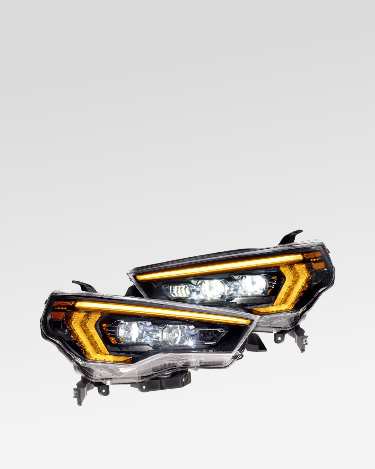Morimoto XB Evo Sequential LED Projector Headlights with White/Amber DRL for 5th-Gen 4Runner (2014–2024) - Pair