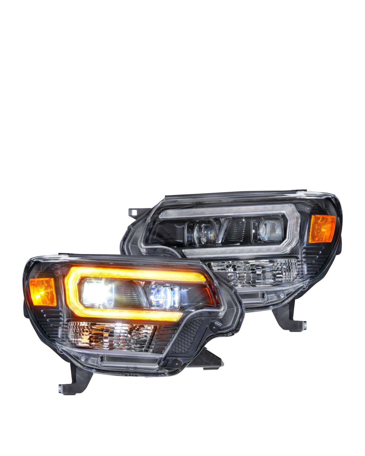 Morimoto XB Hybrid LED Projector Headlights with Amber DRL for 2nd-Gen Tacoma (2012–2015) - Pair