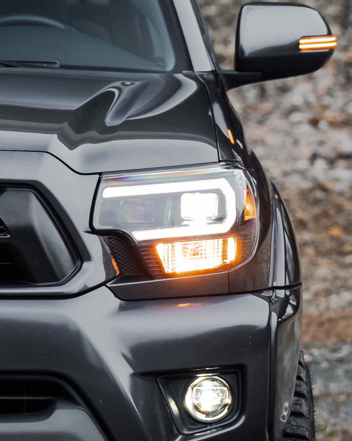 Morimoto XB Hybrid LED Reflector Headlights with White DRL for 2nd-Gen Tacoma (2012–2015) - Pair