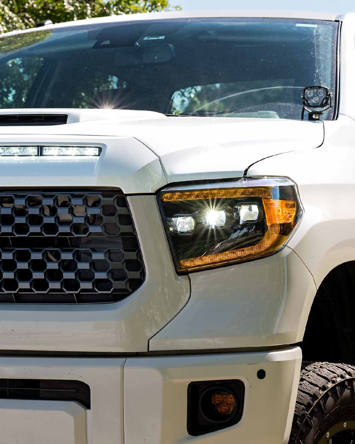 Morimoto XB Sequential LED Projector Headlights with Amber DRL for 2.5-Gen Tundra (2014–2021) - Pair