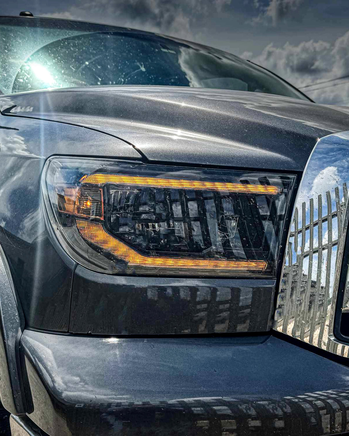 Morimoto XB Sequential LED Reflector Headlights with Amber DRL for 2nd-Gen Sequoia (2008–2017) - Pair