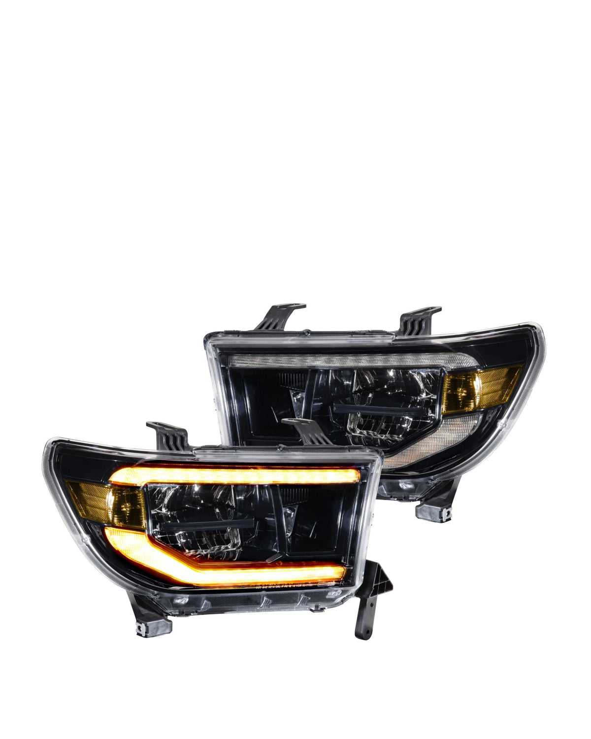 Morimoto XB Sequential LED Reflector Headlights with Amber DRL for 2nd-Gen Tundra (2007–2013) - Pair