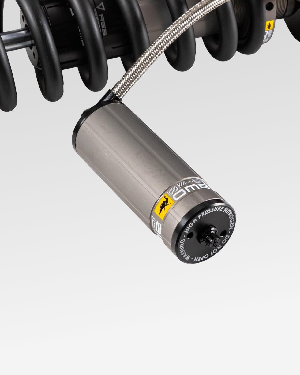 Old Man Emu BP-51 Driver-Side Front Remote-Reservoir Coilover with 0–3 in Lift and 0–330 lb Load Rating for 4th-Gen Tacoma (2024–Present)