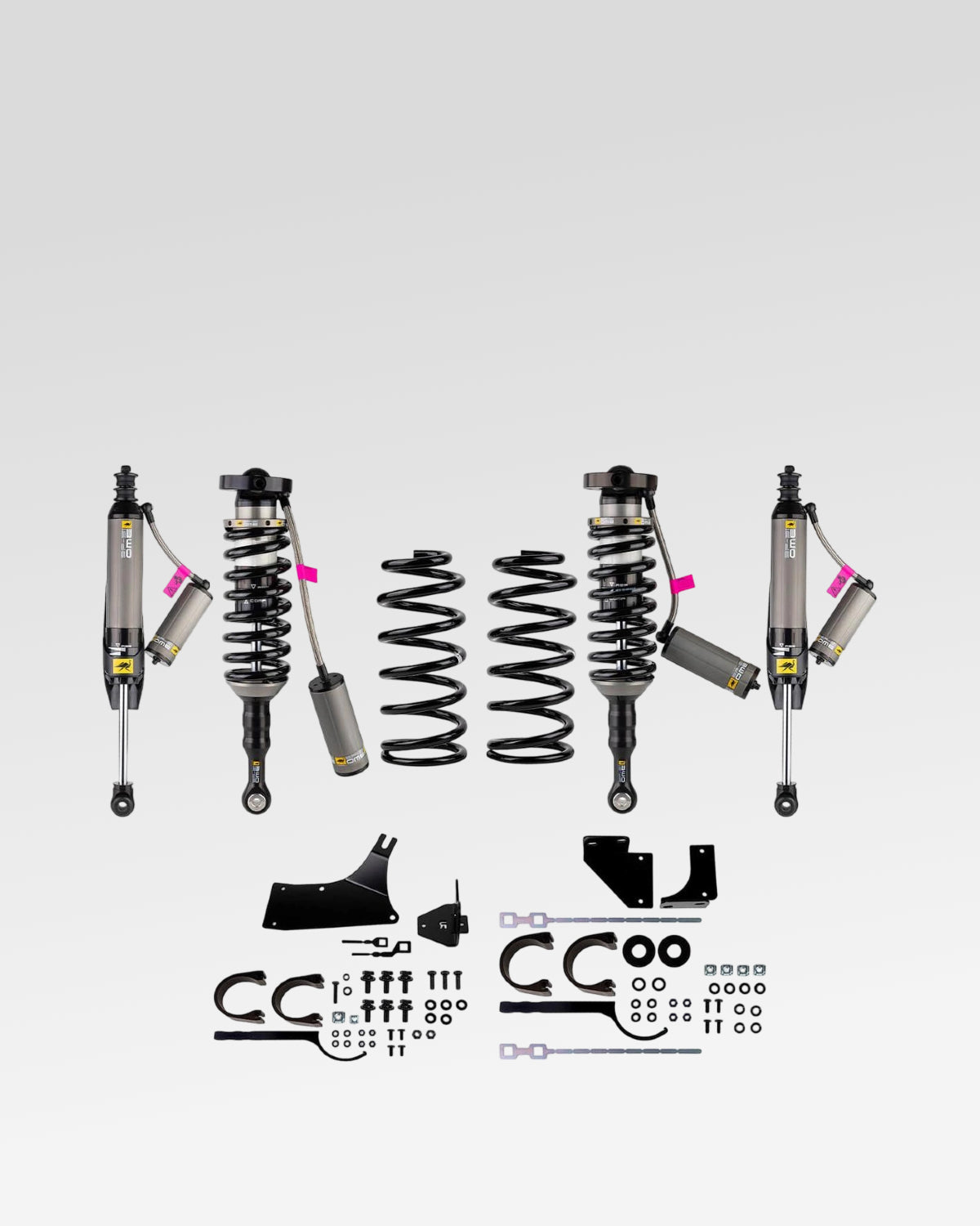 Old Man Emu BP-51 Suspension Kit with 2.5 in Front Lift, 2 in Rear Lift, 0-330 lb Front Load Rating, and 880 lb Rear Load Rating for 5th-Gen 4Runner with Kinetic Dynamic Suspension System (2010–2024)