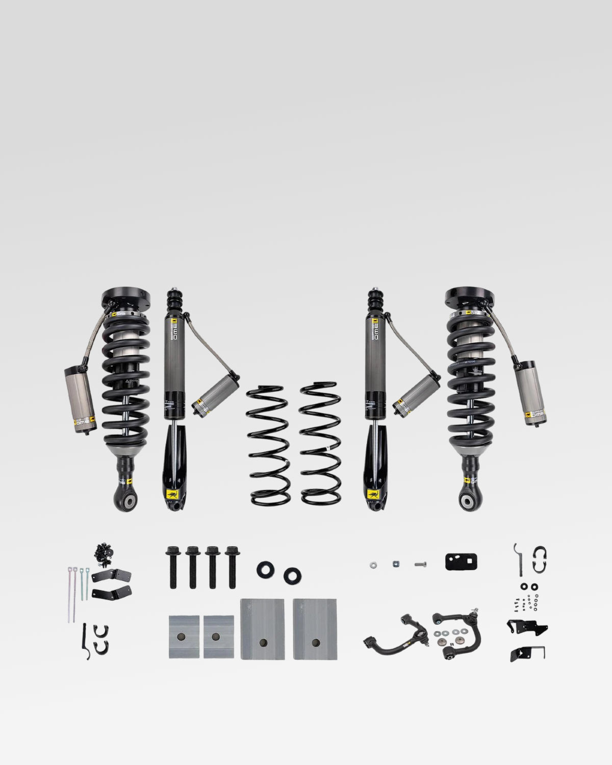 Old Man Emu BP-51 Suspension Kit with 3 in Front Lift, 2 in Rear Lift, 0–330 lb Front Load Rating, 0 lb Rear Load Rating, and Front Upper Control Arms for 3rd-Gen Tundra (2022–Present)