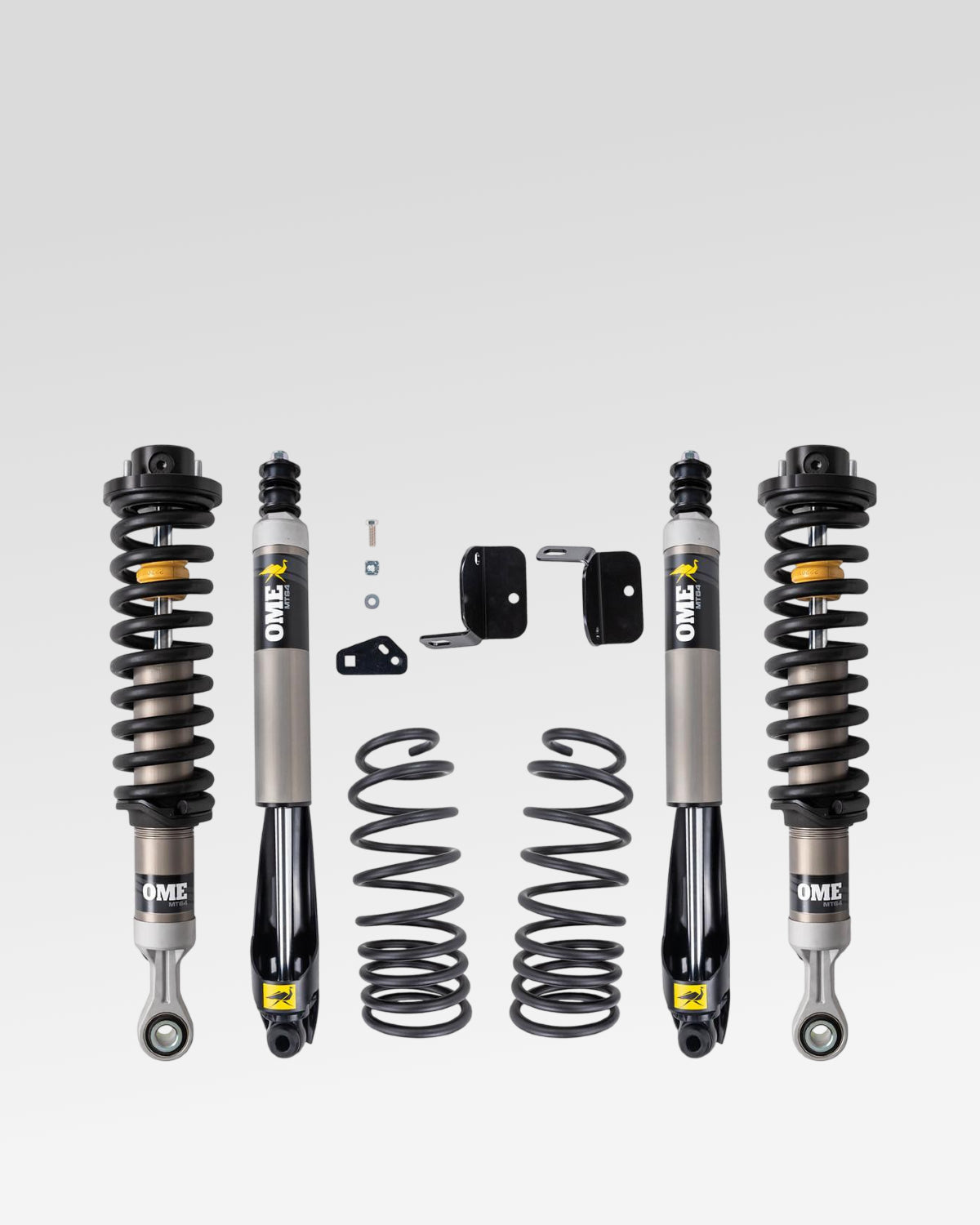 Old Man Emu MT64 Suspension Kit with 1.75–3 in Front Lift, 2 in Rear Lift, 0 lb Front Load Rating, and 0 lb Rear Load Rating for Land Cruiser 250 Series (2024–Present)