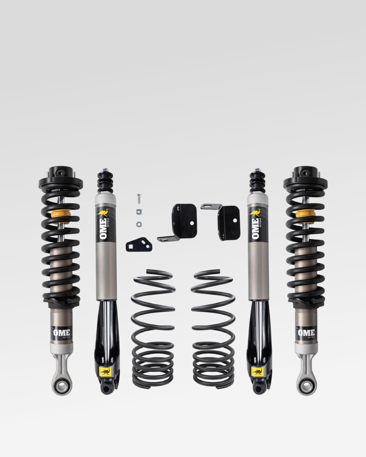 Old Man Emu MT64 Suspension Kit with 1.75–3 in Front Lift, 2 in Rear Lift, 0 lb Front Load Rating, and 440 lb Rear Load Rating for Land Cruiser 250 Series (2024–Present)