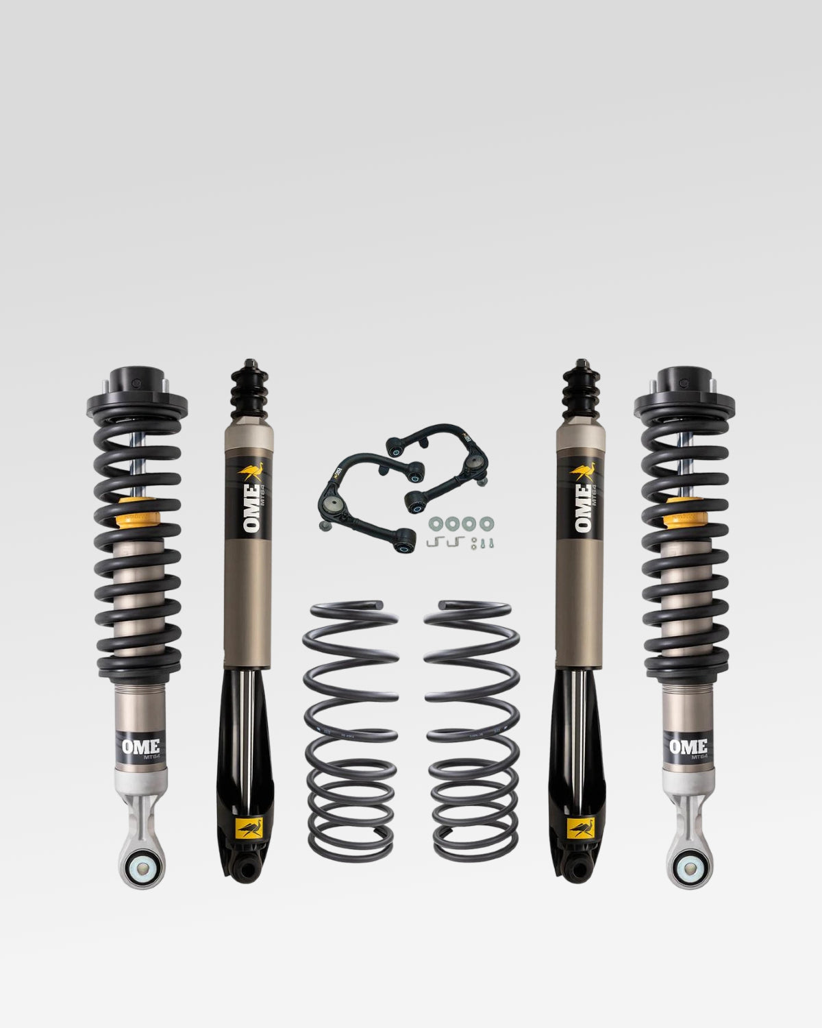 Old Man Emu MT64 Suspension Kit with 1.75–3 in Front Lift, 2 in Rear Lift, 0 lb Front Load Rating, 0 lb Rear Load Rating, and Front Upper Control Arms for 4th-Gen Tacoma (2024–Present)