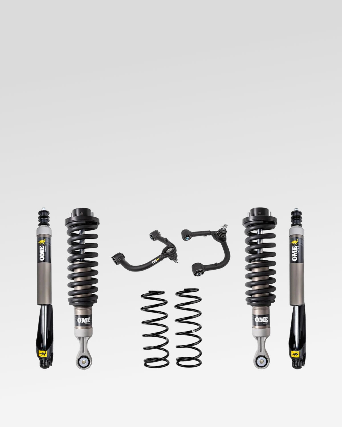 Old Man Emu MT64 Suspension Kit with 1.75–3 in Front Lift, 2 in Rear Lift, 0 lb Front Load Rating, 0 lb Rear Load Rating, and Front Upper Control Arms for 3rd-Gen Tundra (2022–Present)