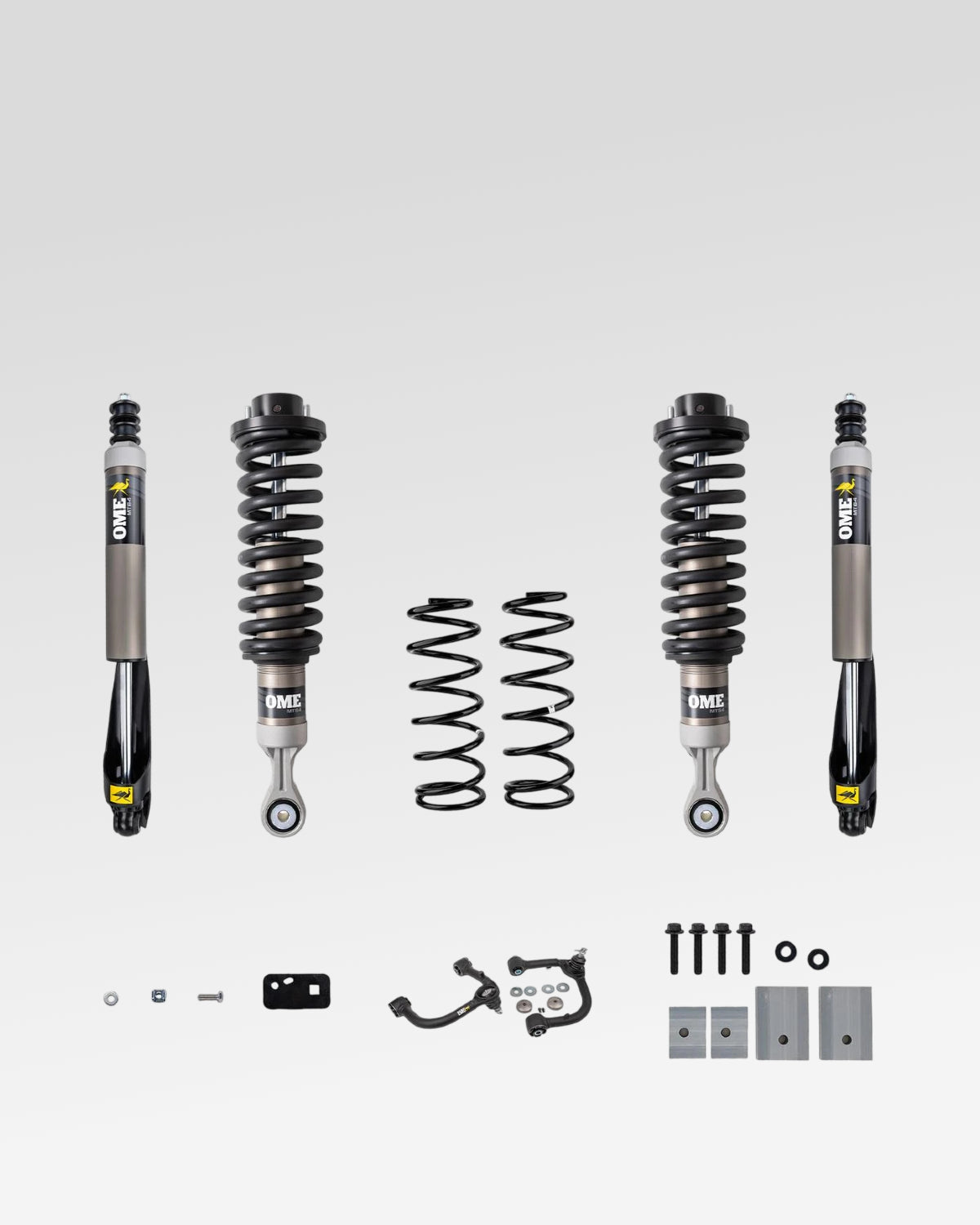 Old Man Emu MT64 Suspension Kit with 1.75–3 in Front Lift, 2 in Rear Lift, 0 lb Front Load Rating, 0 lb Rear Load Rating, and Front Upper Control Arms for 3rd-Gen Tundra (2022–Present)