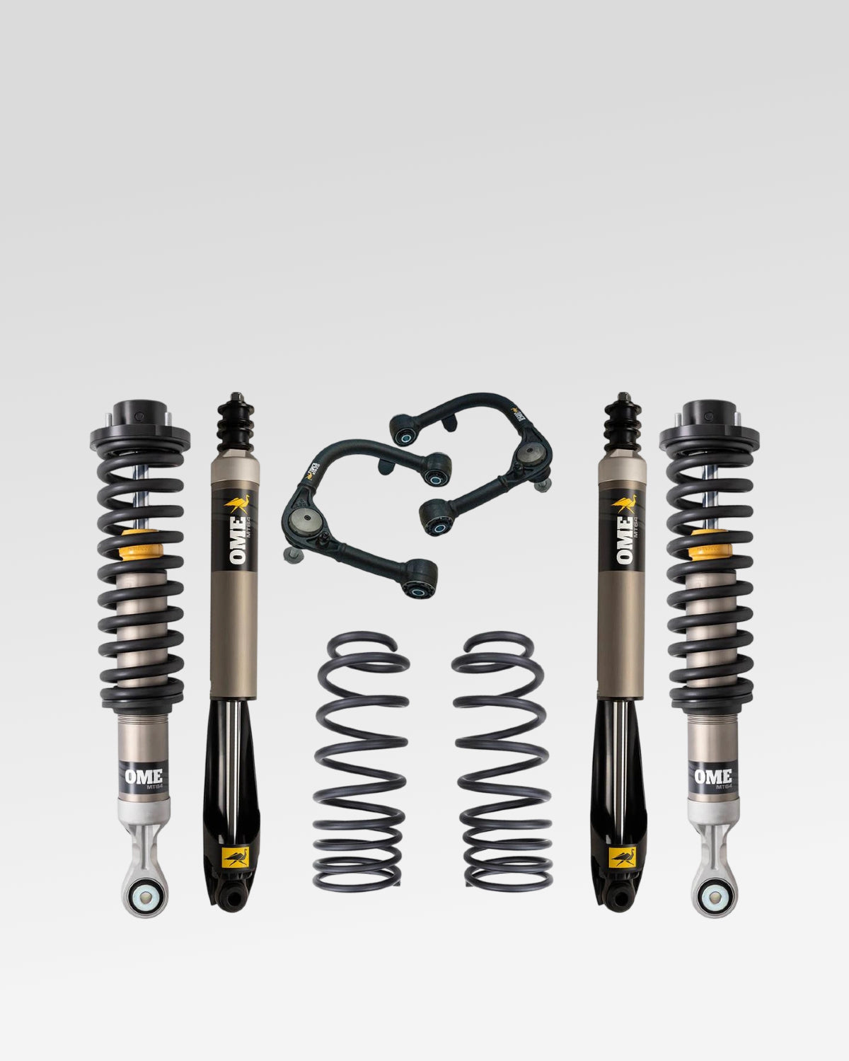 Old Man Emu MT64 Suspension Kit with 1.75–3 in Front Lift, 2 in Rear Lift, 0 lb Front Load Rating, 440 lb Rear Load Rating, and Front Upper Control Arms for 4th-Gen Tacoma (2024–Present)