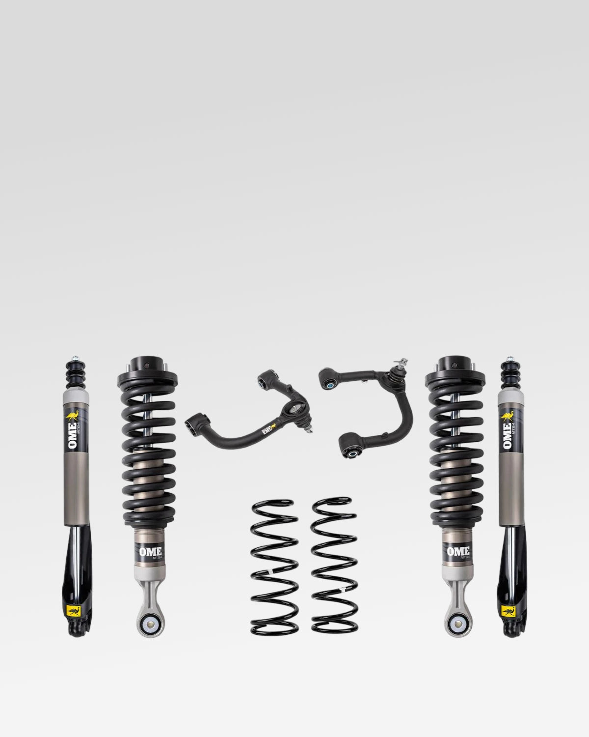 Old Man Emu MT64 Suspension Kit with 1.75–3 in Front Lift, 2 in Rear Lift, 220–330 lb Front Load Rating, 0 lb Rear Load Rating, and Front Upper Control Arms for 3rd-Gen Tundra (2022–Present)