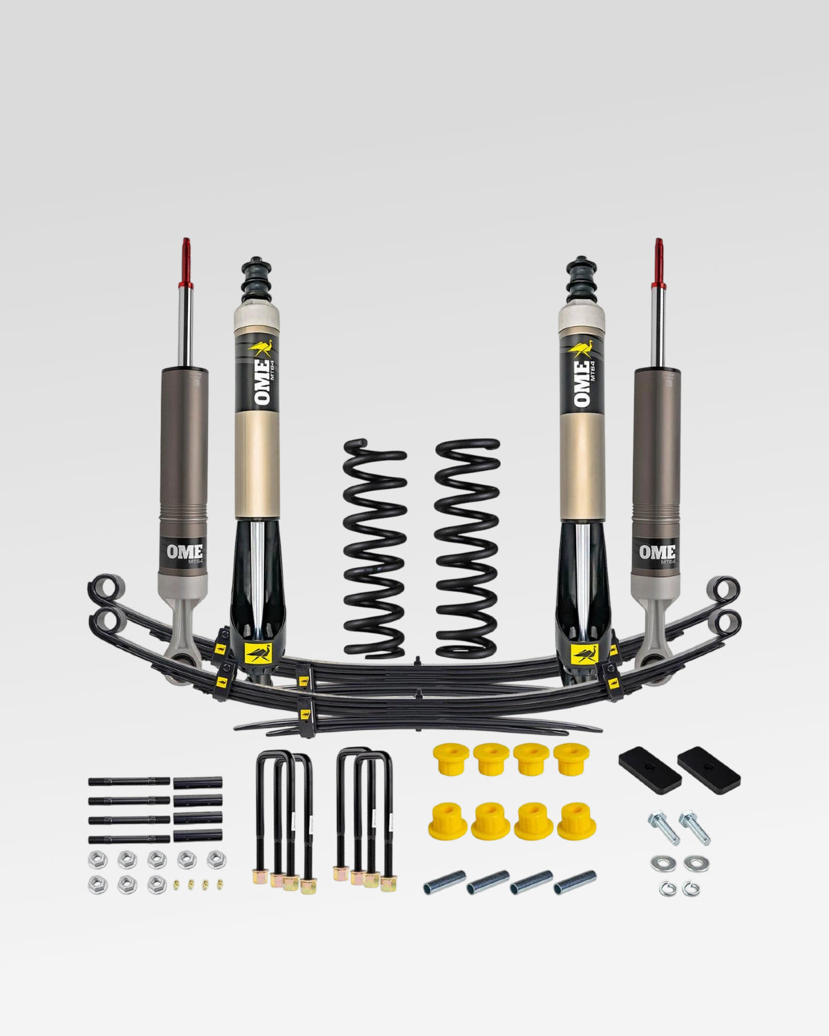 Old Man Emu MT64 Suspension Kit with 2 in Front Lift, 2 in Rear Lift, 0–330 lb Front Load Rating, and 0 lb Rear Load Rating for 2nd-Gen Tacoma (2005–2015)