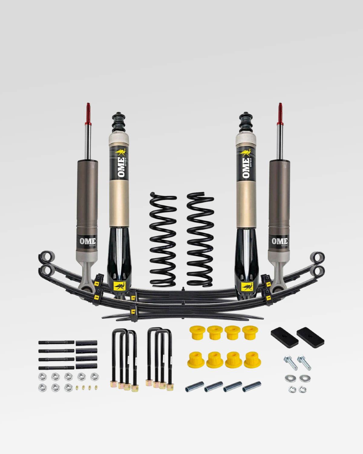 Old Man Emu MT64 Suspension Kit with 2 in Front Lift, 2 in Rear Lift, 220–330 lb Front Load Rating, and 0 lb Rear Load Rating for 3rd-Gen Tacoma (2016–2023)