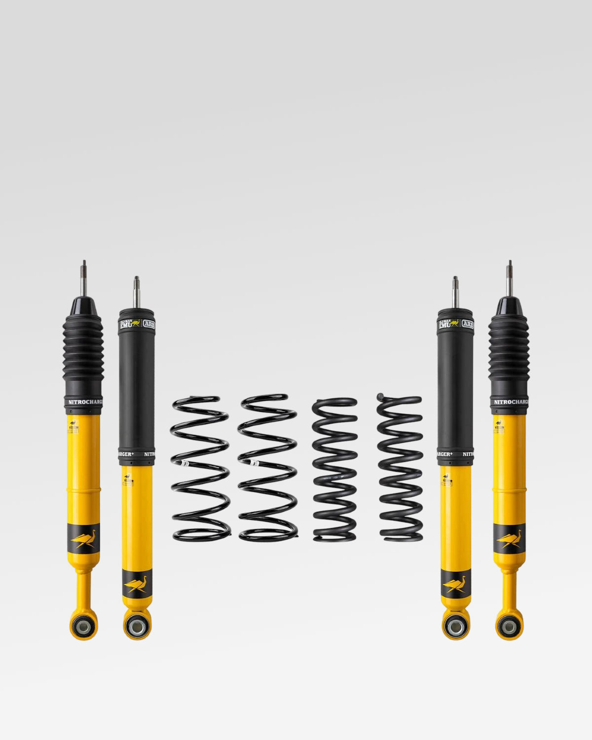 Old Man Emu Nitrocharger Plus Suspension Kit with 1–2 in Front Lift, 2 in Rear Lift, 0–330 Front Load Rating, and 0 lb Rear Load Rating for 4th-Gen 4Runner (2003–2009)
