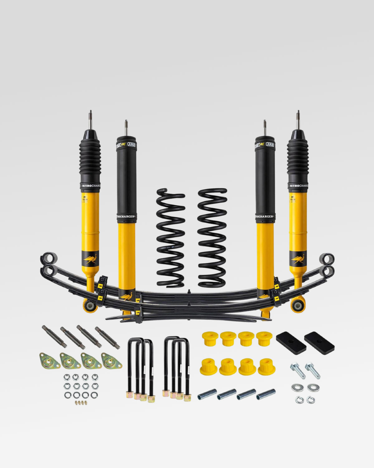 Old Man Emu Nitrocharger Plus Suspension Kit with 2 in Front Lift, 2 in Rear Lift, 0–330 lb Front Load Rating, and 0 lb Rear Load Rating for 2nd-Gen Tacoma (2005–2015)