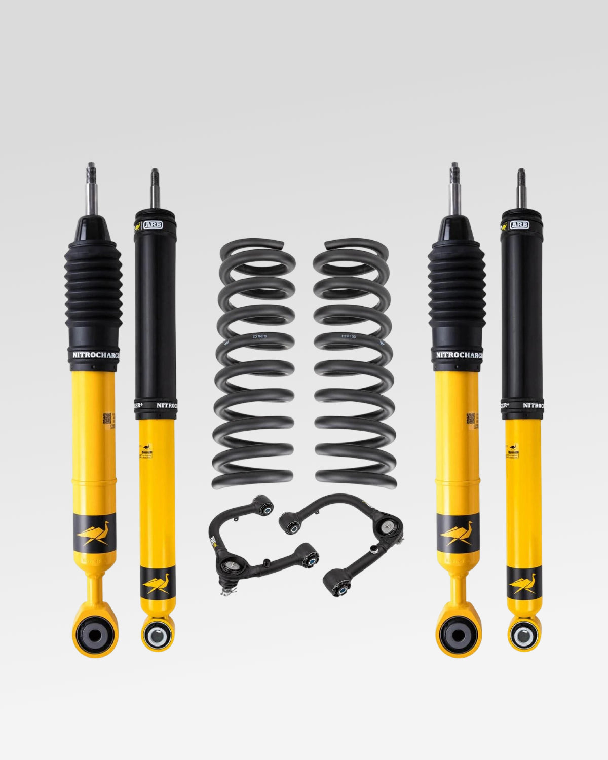 Old Man Emu Nitrocharger Plus Suspension Kit with 3 in Front Lift, 0 in Rear Lift, 0–330 lb Front Load Rating, 0 lb Rear Load Rating, and Front Upper Control Arms for 3rd-Gen Tundra (2022–Present)