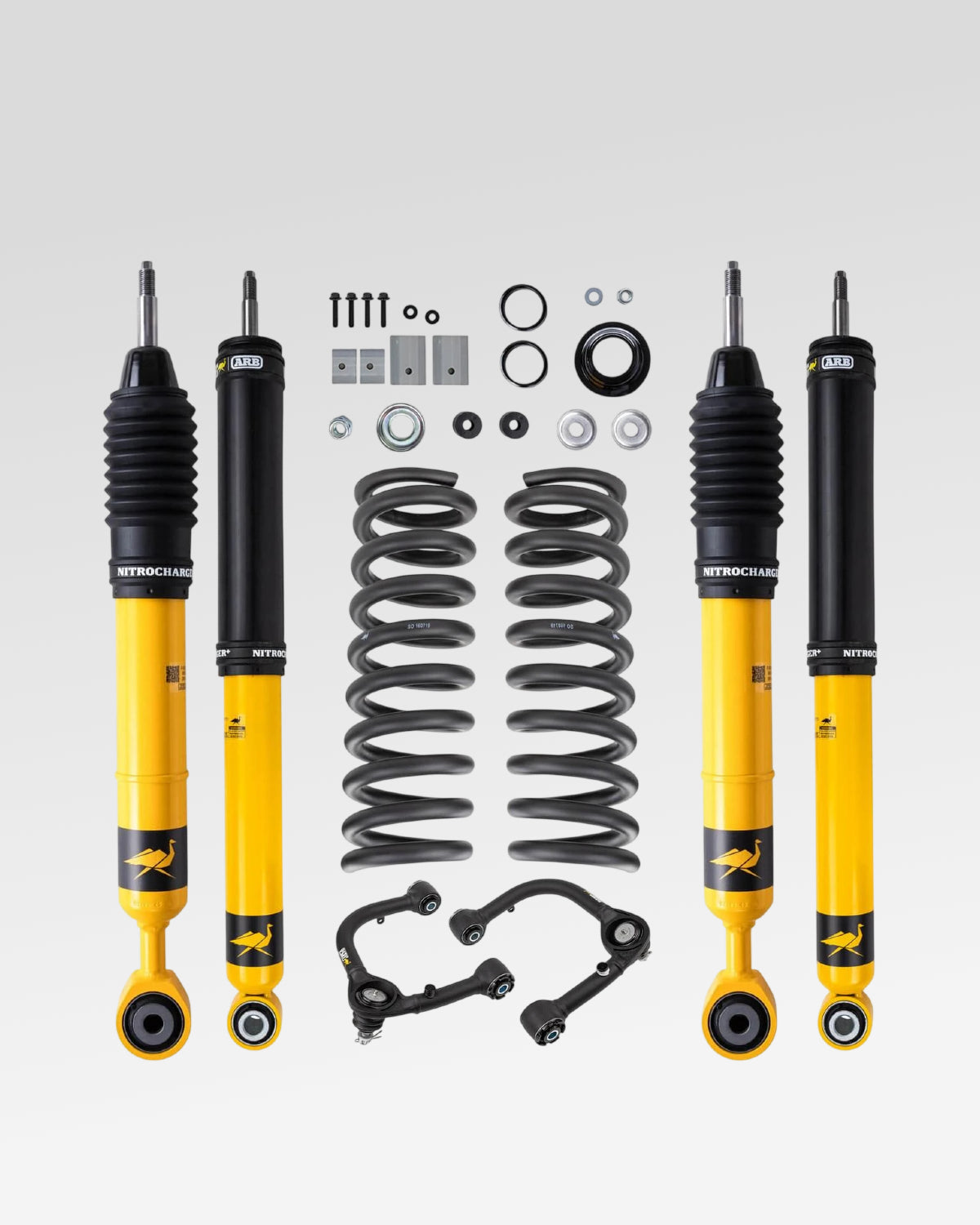 Old Man Emu Nitrocharger Plus Suspension Kit with 3 in Front Lift, 0 in Rear Lift, 0–330 lb Front Load Rating, 0 lb Rear Load Rating, and Front Upper Control Arms for 3rd-Gen Tundra (2022–Present)