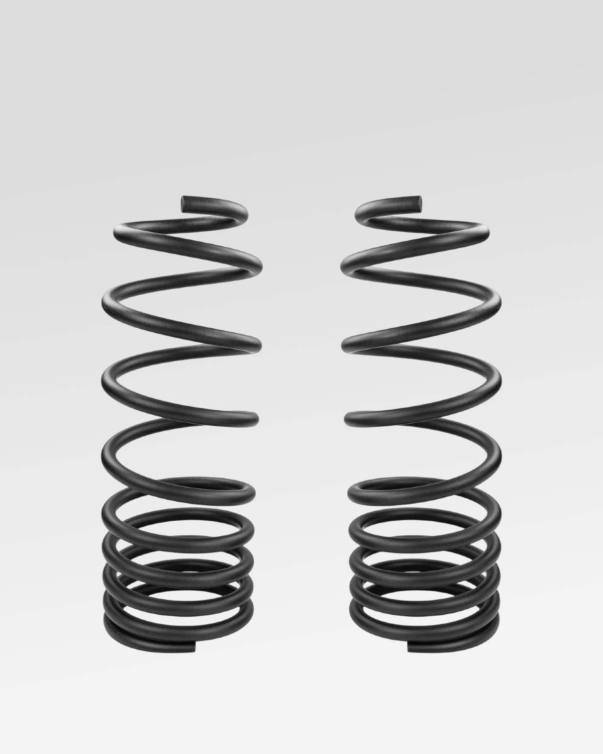 Old Man Emu Rear Dual-Rate Coil Springs in Black with 160–285 lbf/in Spring Rate and 19.3 in Free Height for Land Cruiser 250 Series (2024–Present) - Pair