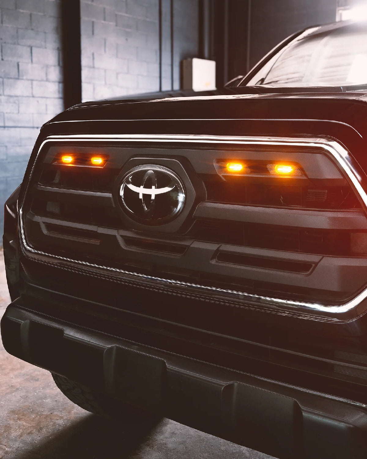 Oracle Lighting SR5 Grille LED Marker Lights with Amber Output and Smoke Black Lens for 3rd-Gen Tacoma (2016–2023) - Set of 4