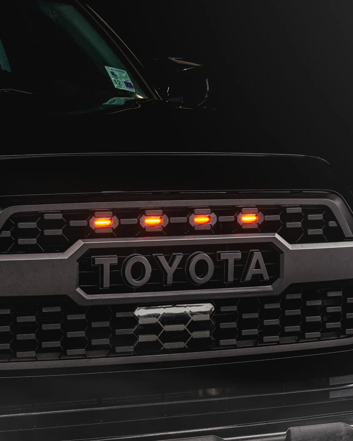 Oracle Lighting TRD Pro Grille LED Marker Lights with Amber Output and Smoke Black Lens for 3rd-Gen Tacoma (2016–2023) - Set of 4