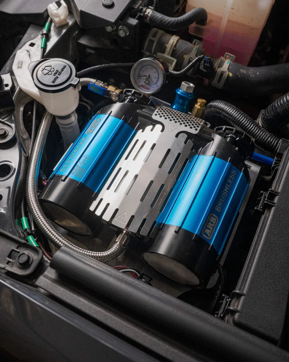 Rago Fabrication Engine Bay Air Compressor Mounting Bracket for 6th-Gen 4Runner (2025–Present)