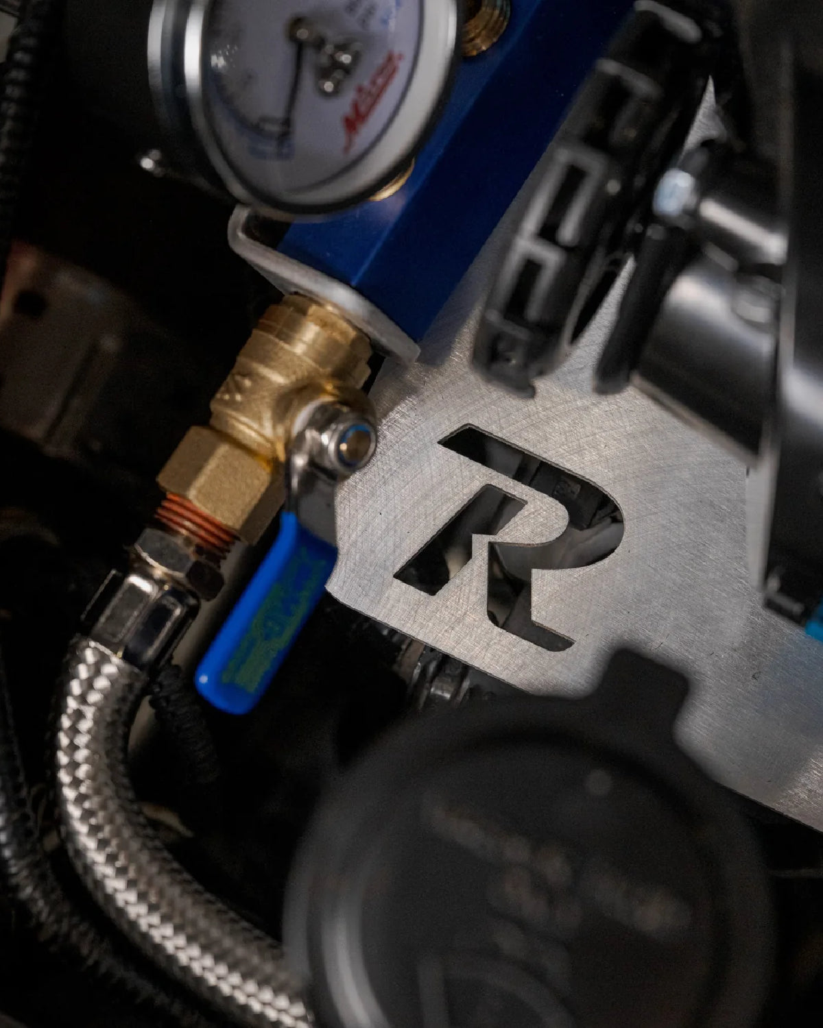 Rago Fabrication Engine Bay Wifey Tire Inflation and Deflation System Block Mounting Bracket for 6th-Gen 4Runner (2025–Present)